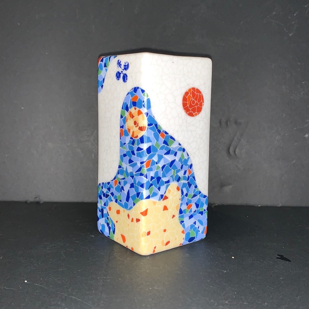 Ceramic BARCELONA Spain GAUDI MOSAIC Vase